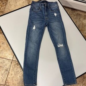 Aeropostale Classic Blue Distressed Women Jeans